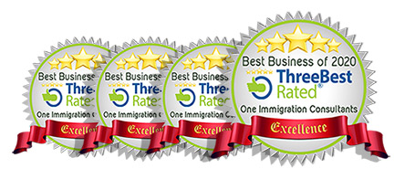 One Immigration Best Business award Logo